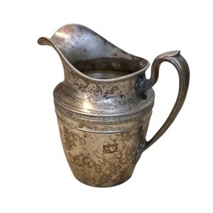 Vintage Y624‎ Heavily Tarnished Gorham Silver-Plated Water Pitcher, 5 Pint